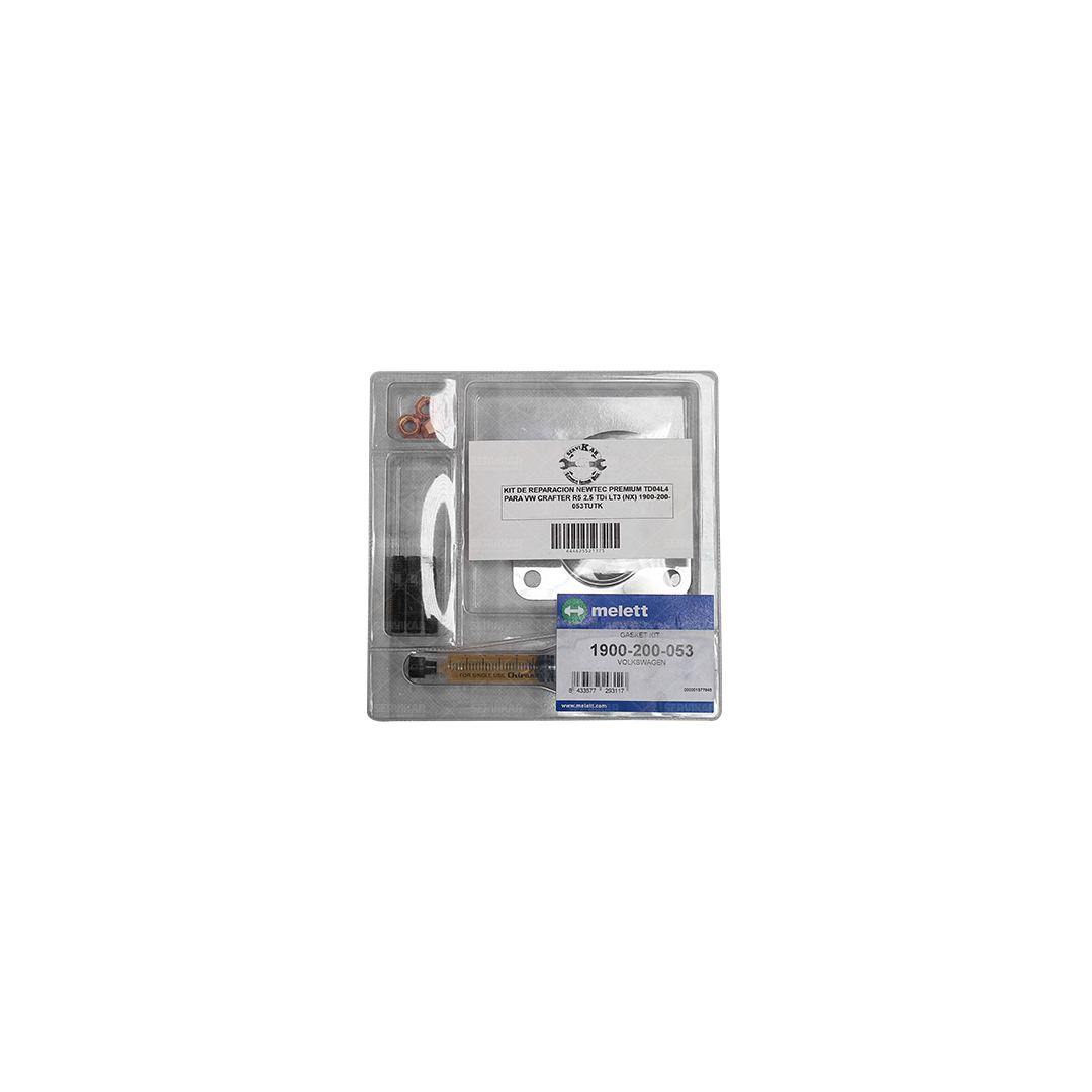 Kit de instalación Melett® para Turbocargador Volkswagen Crafter TD04L4 R5 2.5 TDi LT3 (N.P. 1900-200-053)