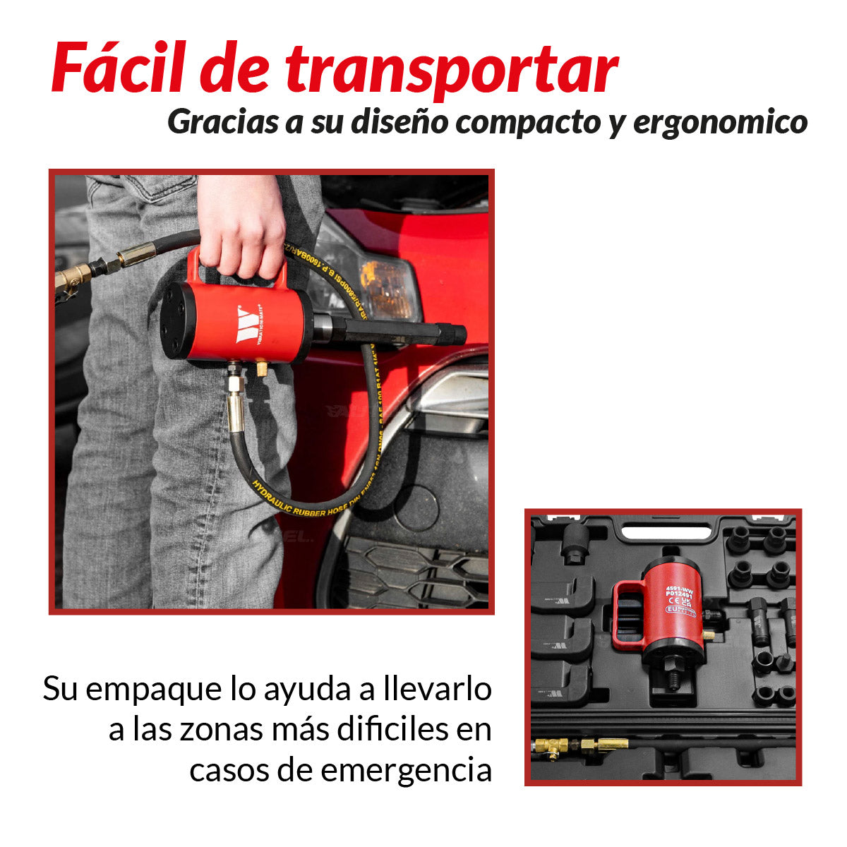 Extractor neumático para inyectores diesel; Welzh Vibración Mate 4591-WW