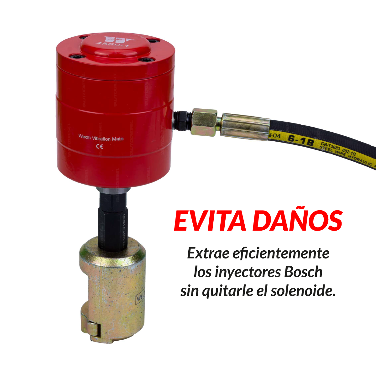 Adaptador universal para extractor neumático,inyectores Bosch 4985-WW