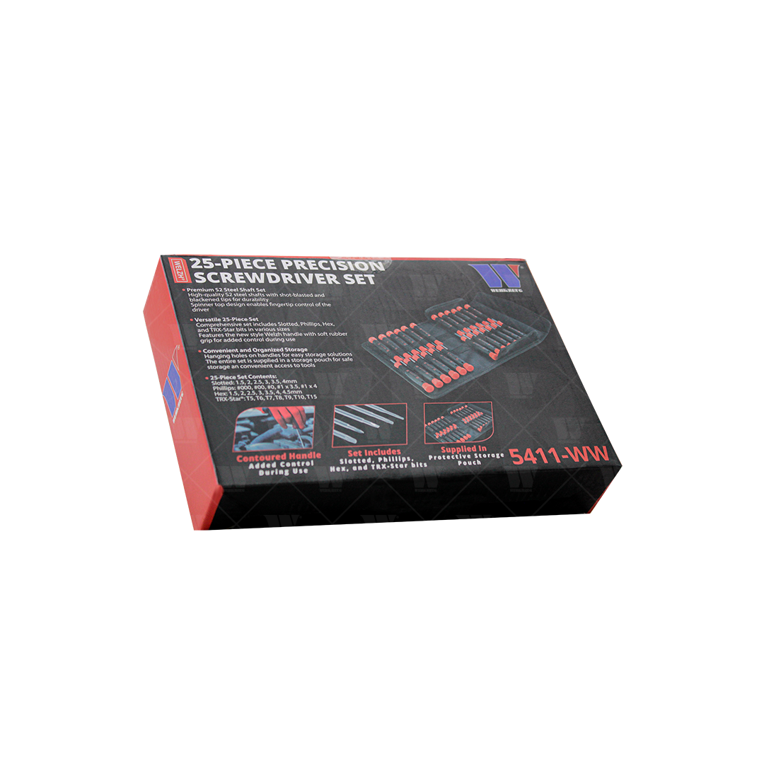 Juego de destornilladores de precisión de 25 piezas 5411-WW