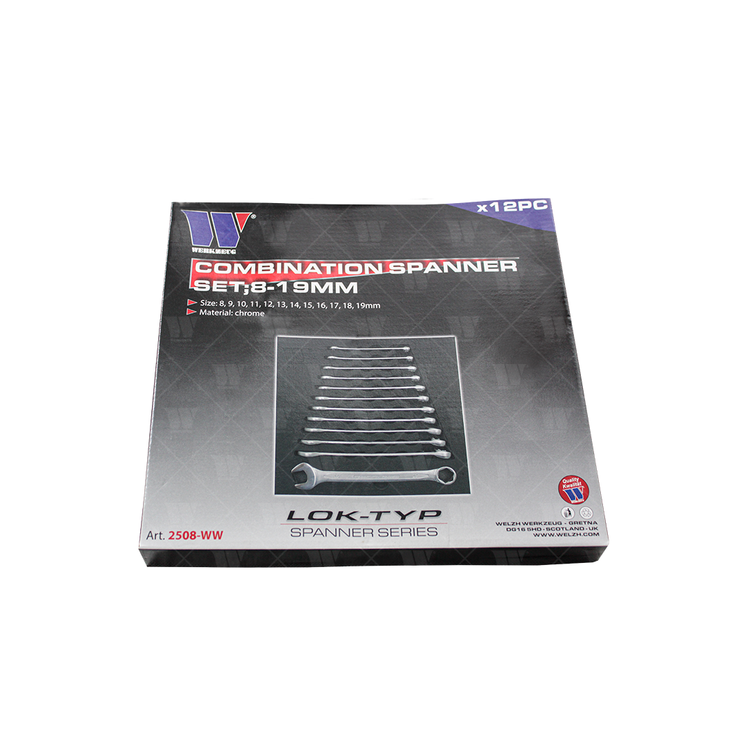 Juego de llaves combinadas; Edición tipo Lok 8-19 mm 2508-WW