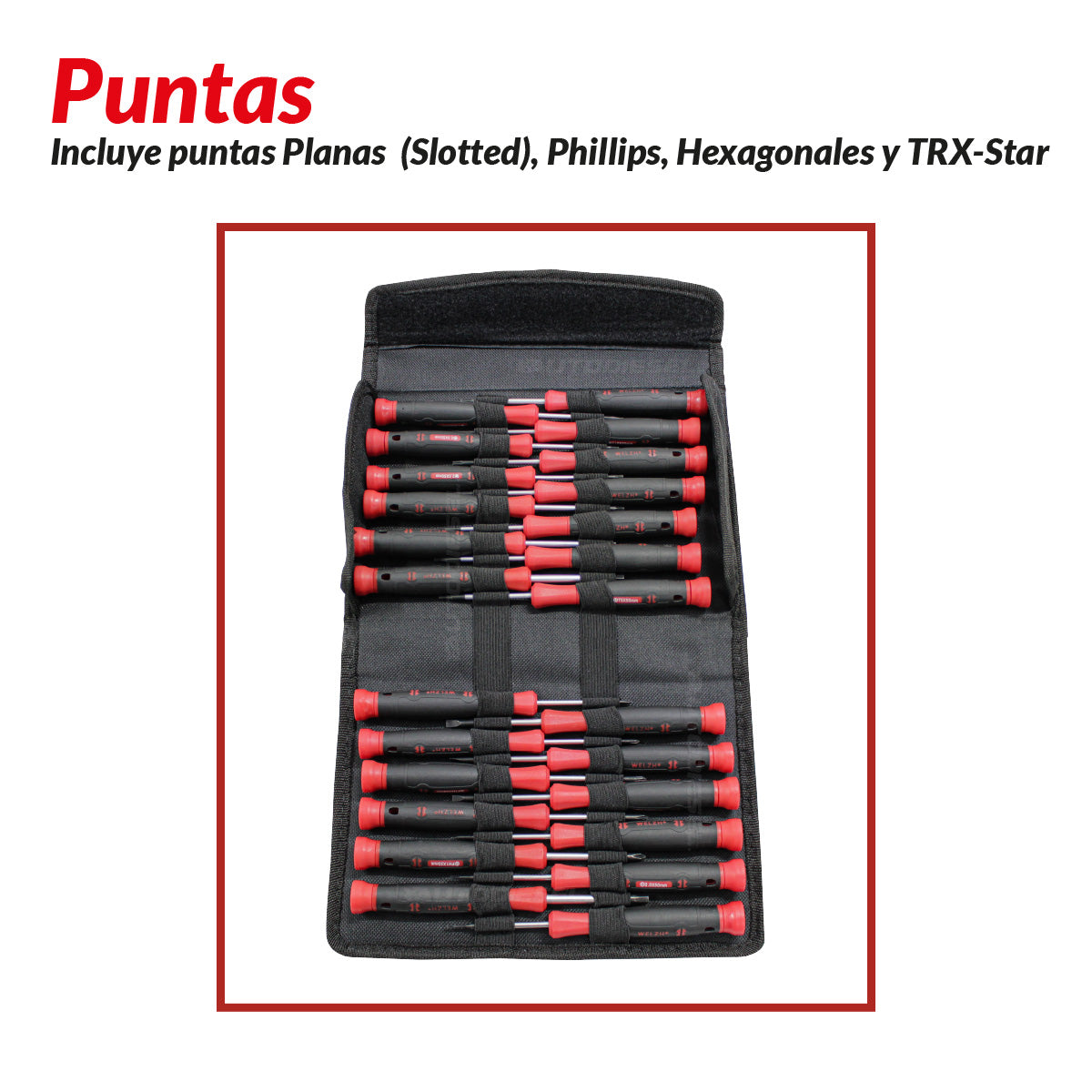 Juego de destornilladores de precisión de 25 piezas 5411-WW