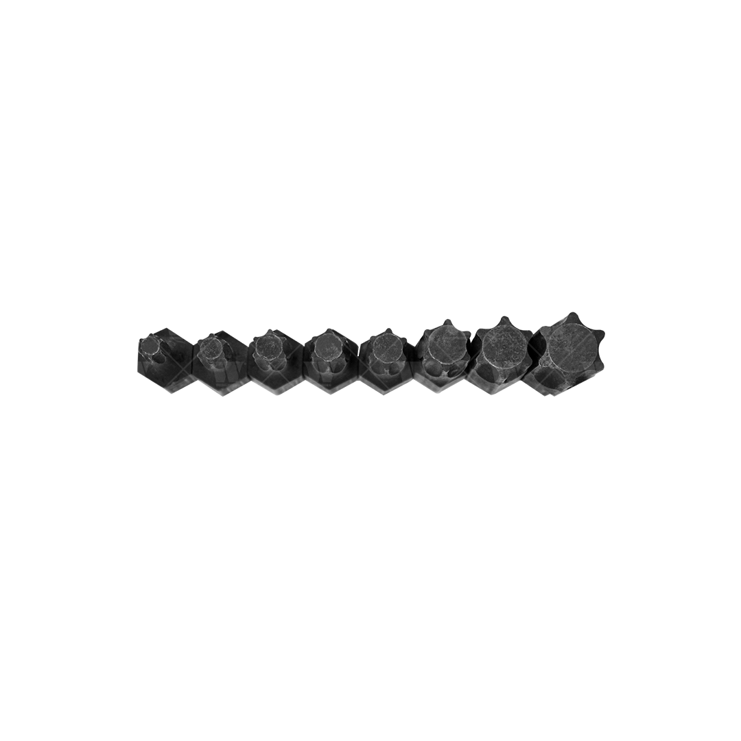Juego de llaves de vaso; Impacto, 1/2'', Torx, hexagonal y estriado 3545-WW