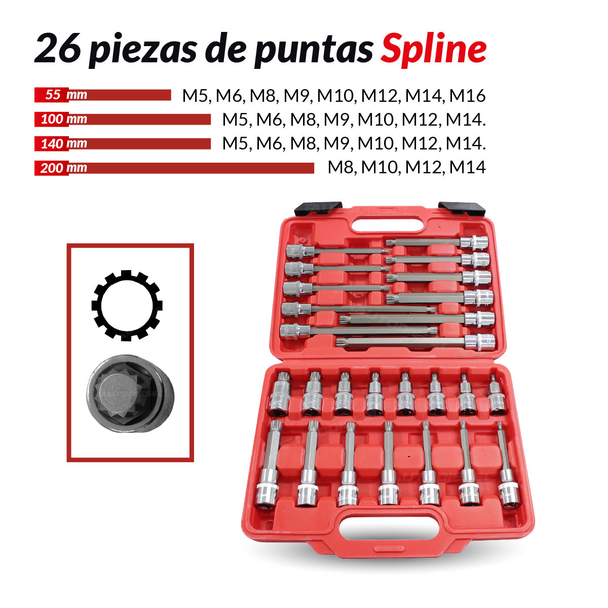 Juegos de dados con puntas de 1/2'' de 88 piezas 800072-UTC