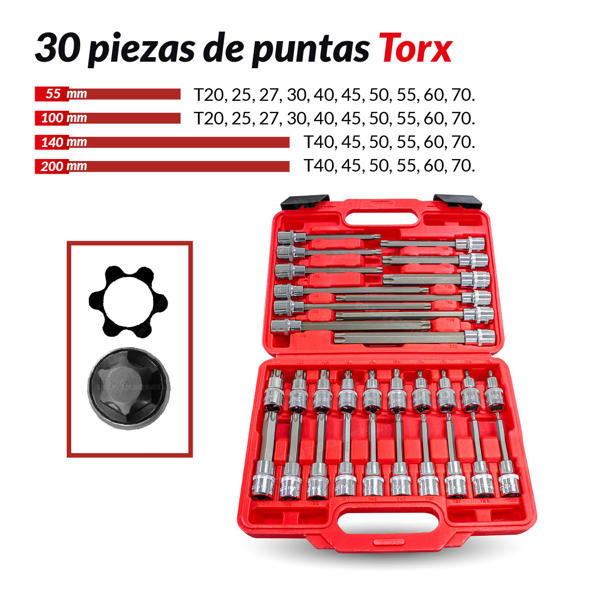 Juegos de dados con puntas de 1/2'' de 88 piezas 800072-UTC