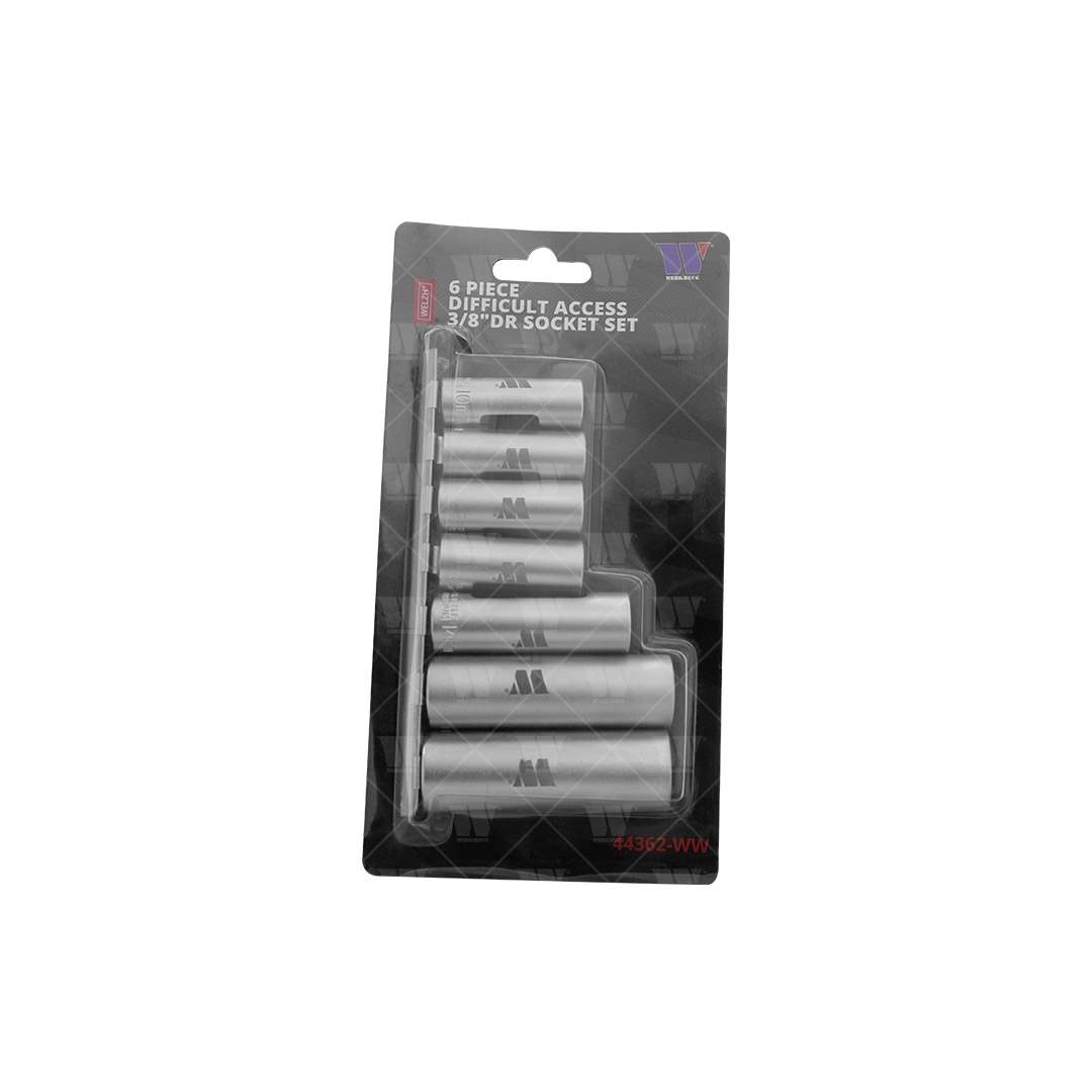 Juego de dados de difícil acceso; 3/8" de 6 piezas 44362-WW