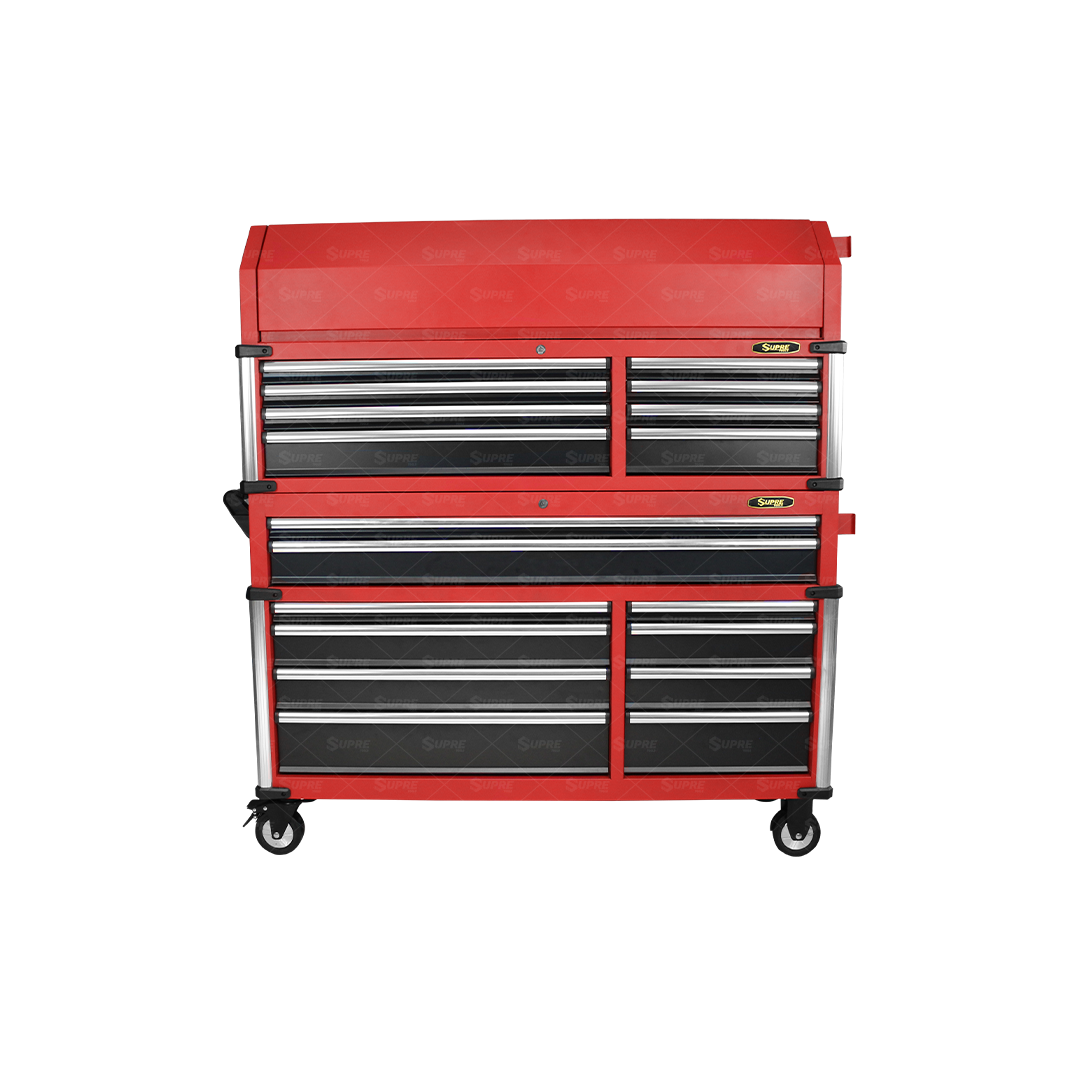 POWER XL - Gabinete para herramientas con ruedas - 18 cajones