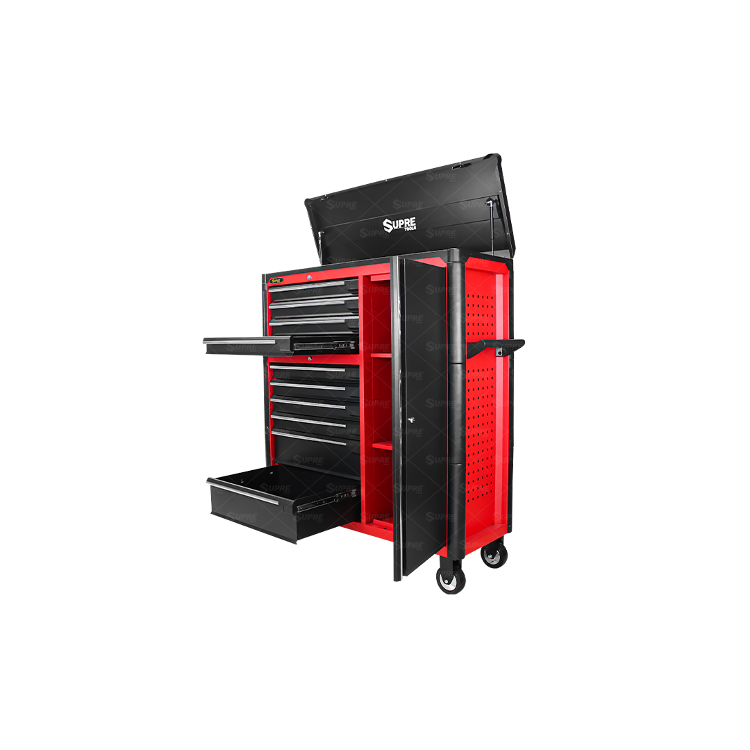 MAX CAR - Gabinete para herramientas con ruedas - 10 cajones
