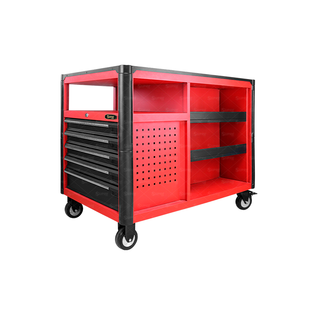 360 - Gabinete para herramientas con mesa de trabajo con ruedas - 12 cajones