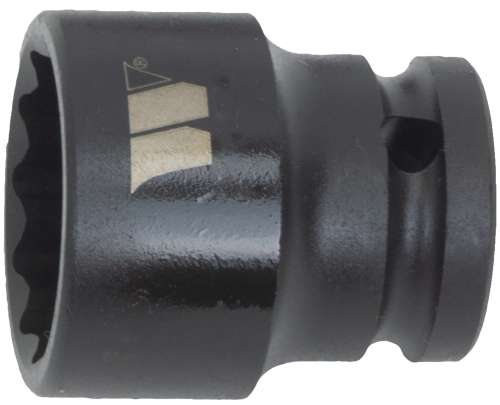 Copa; Impacto poco profunda, 1/2'', 12 puntas, 27 mm