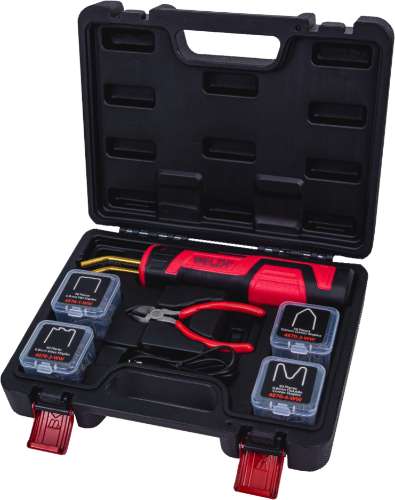 Soldadora de Grapas Caliente; Inalámbrica Incluye 200 Grapas