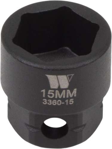 Vaso de Impacto; Extra Corto con Punta Hexagonal de 3/8'' de Carraca 6 mm