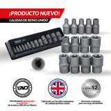 Juego de Dados, Torx® 3/8'', E4-E24, Acero S2 1165-4-WW