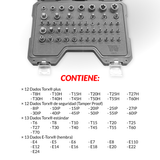 Juego maestro de dados con puntas Torx,de impacto, Acero S2 1165-WW