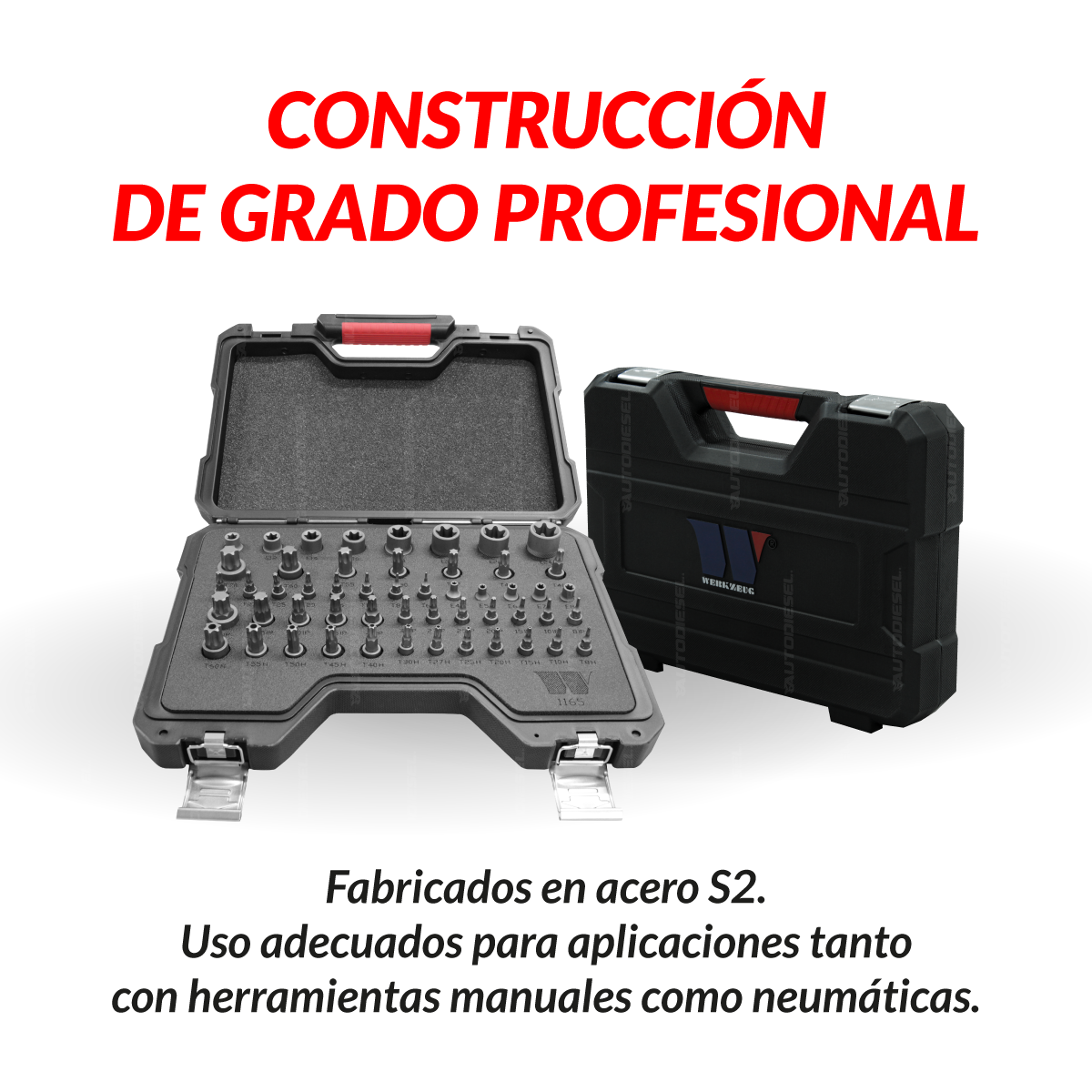 Juego maestro de dados con puntas Torx,de impacto, Acero S2 1165-WW