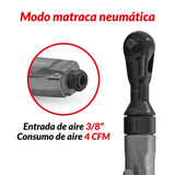 Trinquete neumático; 3/8'' dr 3012-WW