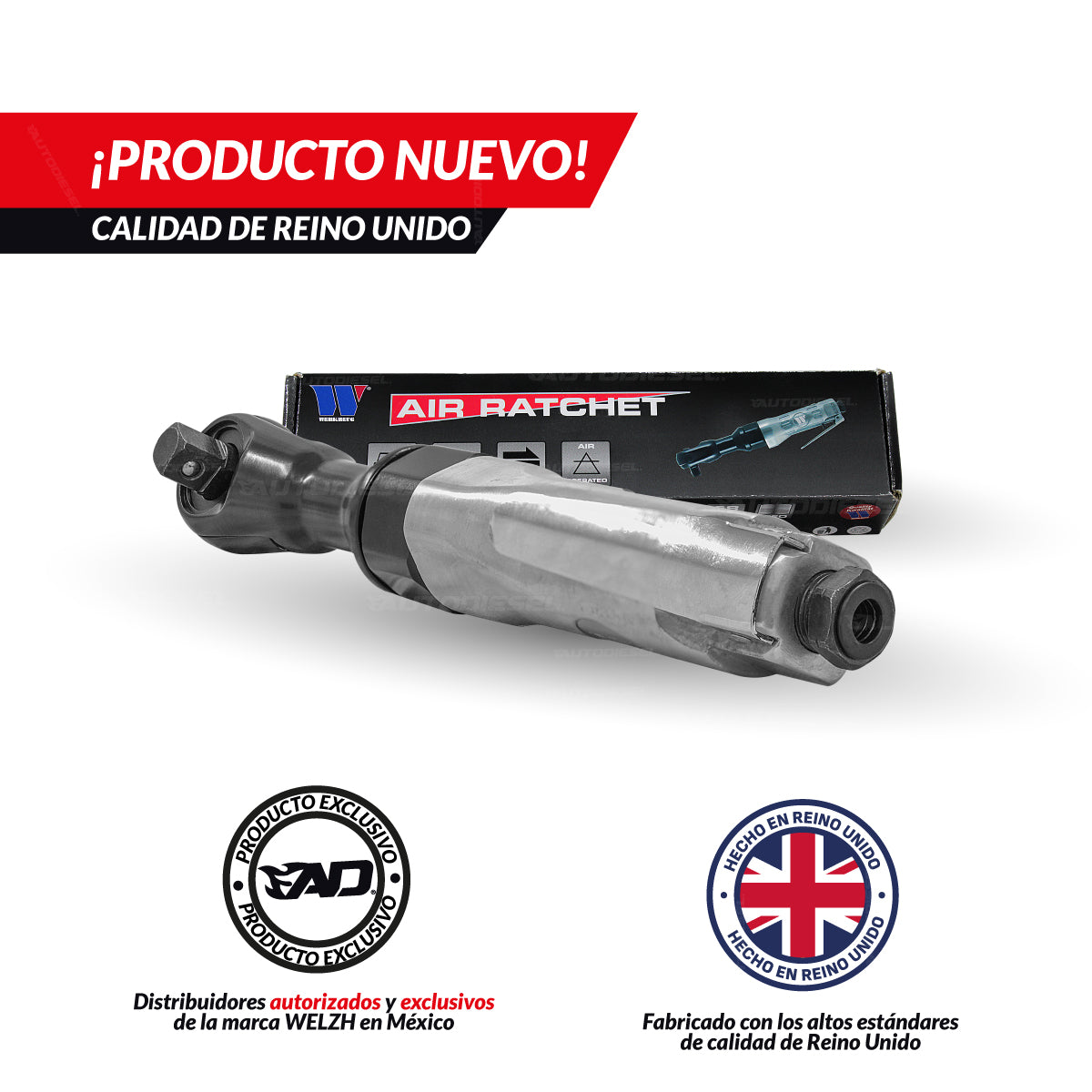 Trinquete neumático; 1/2'' dr 3013-WW