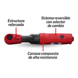 Trinquete neumático; Carcasa compuesta de alta resistencia de 1/2''dr 3019-WW