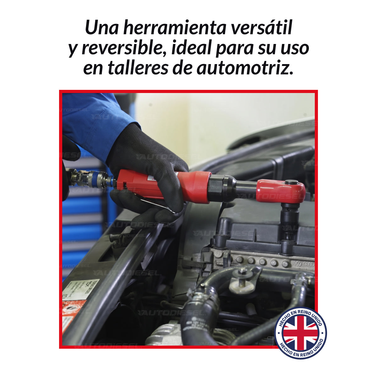 Trinquete neumático; Carcasa compuesta de alta resistencia de 1/2''dr 3019-WW