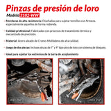 Pinza de presión, Alicates de bloqueo; Nariz de loro 9'' 3102-WW
