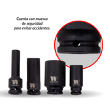 Juego Maestro de Dados de Impacto; Master Dynamic-Wall-Drive, impacto, 1/2''dr 3930-WW