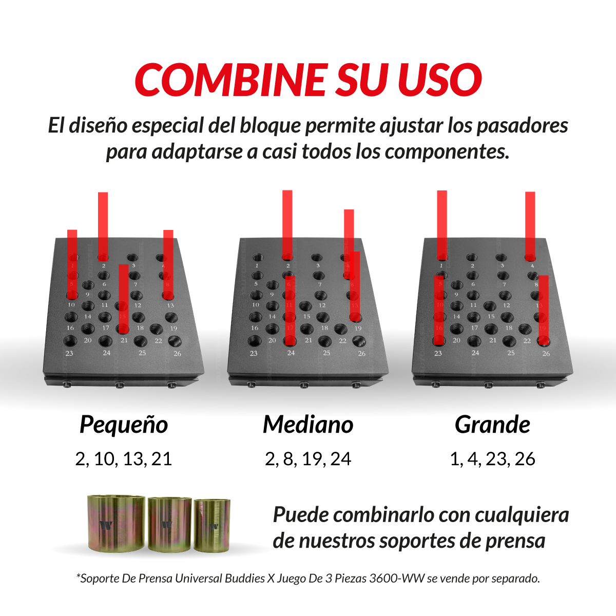 Soportes de prensa universal 40017-WW