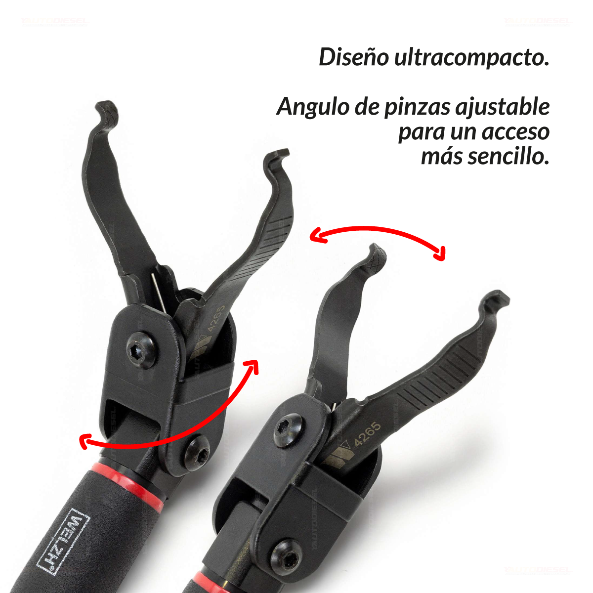 Clip Mate™; Pinza universal ultra corta, para combustible, fusibles, líneas 4265-WW