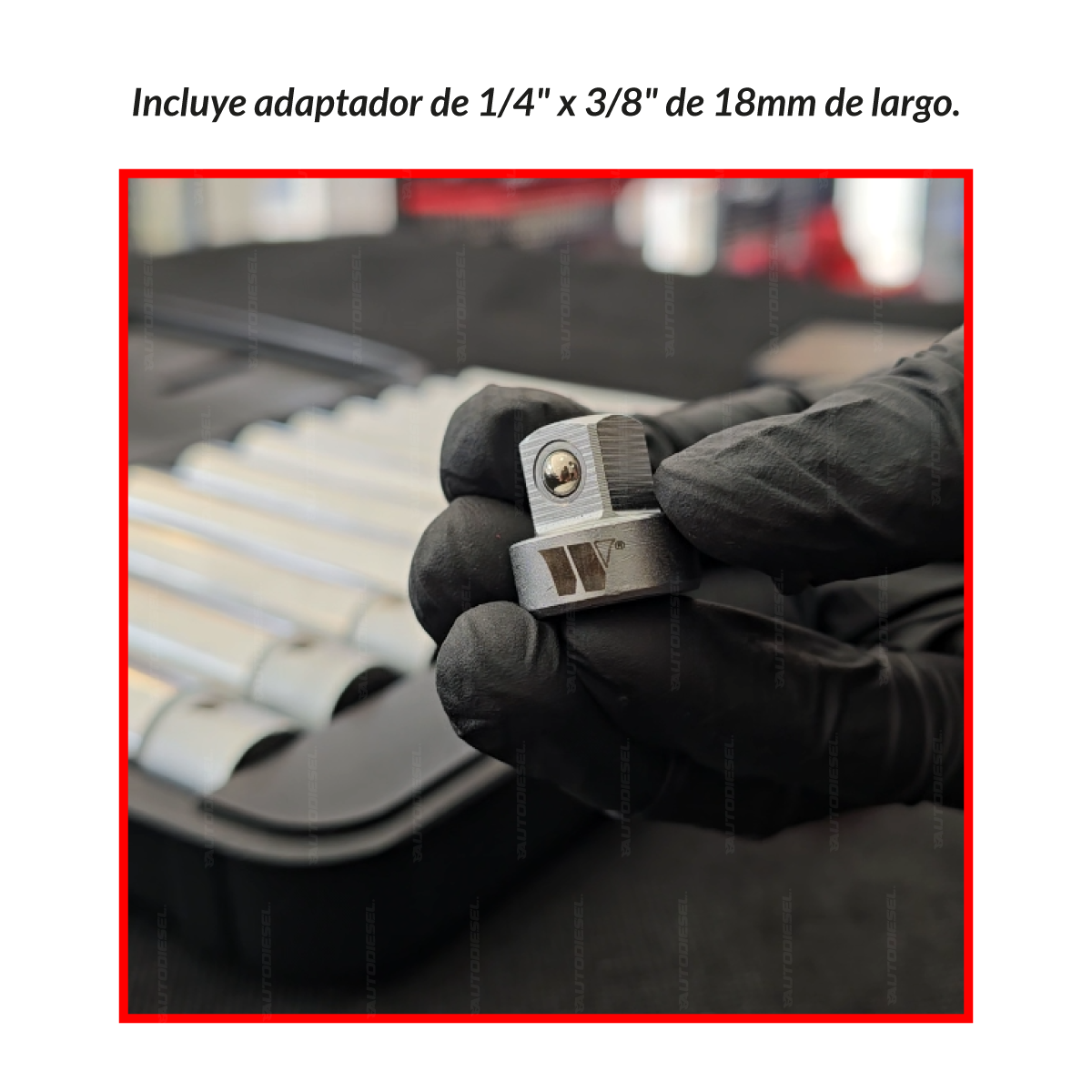 Juego de dados largos; Súper profundo, 3/8''dr, 6 puntas, 12 piezas 4434-WW