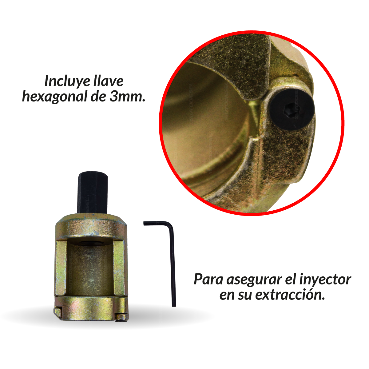 Adaptador universal para extractor neumático,inyectores Bosch 4985-WW