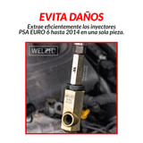 Adaptador universal para extractor neumático,inyectores diesel PSA 2.0L y 2.2L (DW10 / DW12) 5150-WW