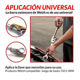Herramienta extensora de llave universal 7451-WW