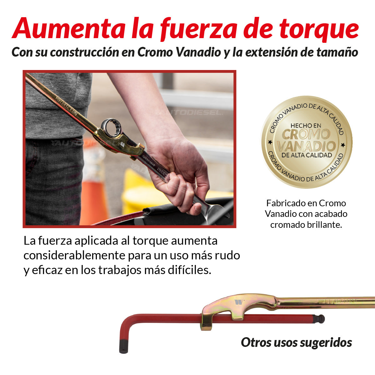 Herramienta extensora de llave universal 7451-WW