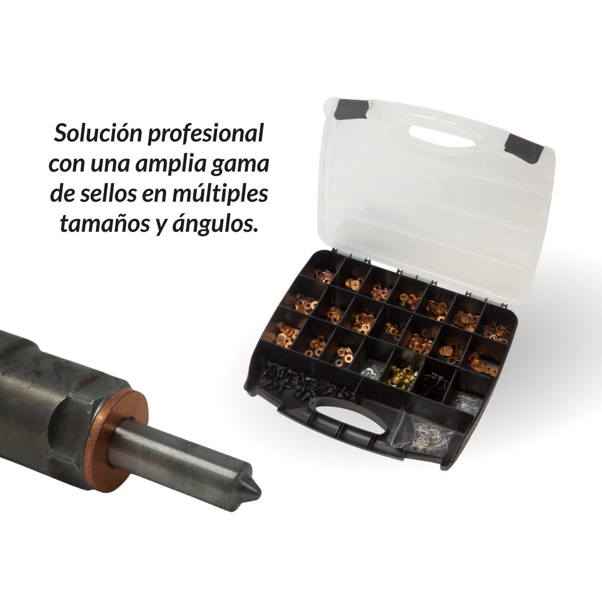 Kit maestro de arandelas, sellos para inyectores diesel, 551 piezas 8107-WW