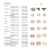 Kit maestro de arandelas, sellos para inyectores diesel, 551 piezas 8107-WW