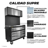 PRO - Estación de trabajo con ruedas - 4 módulos