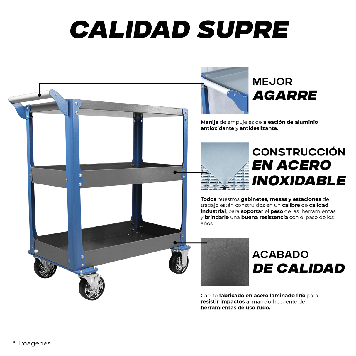 LITE - Carro de herramientas con ruedas