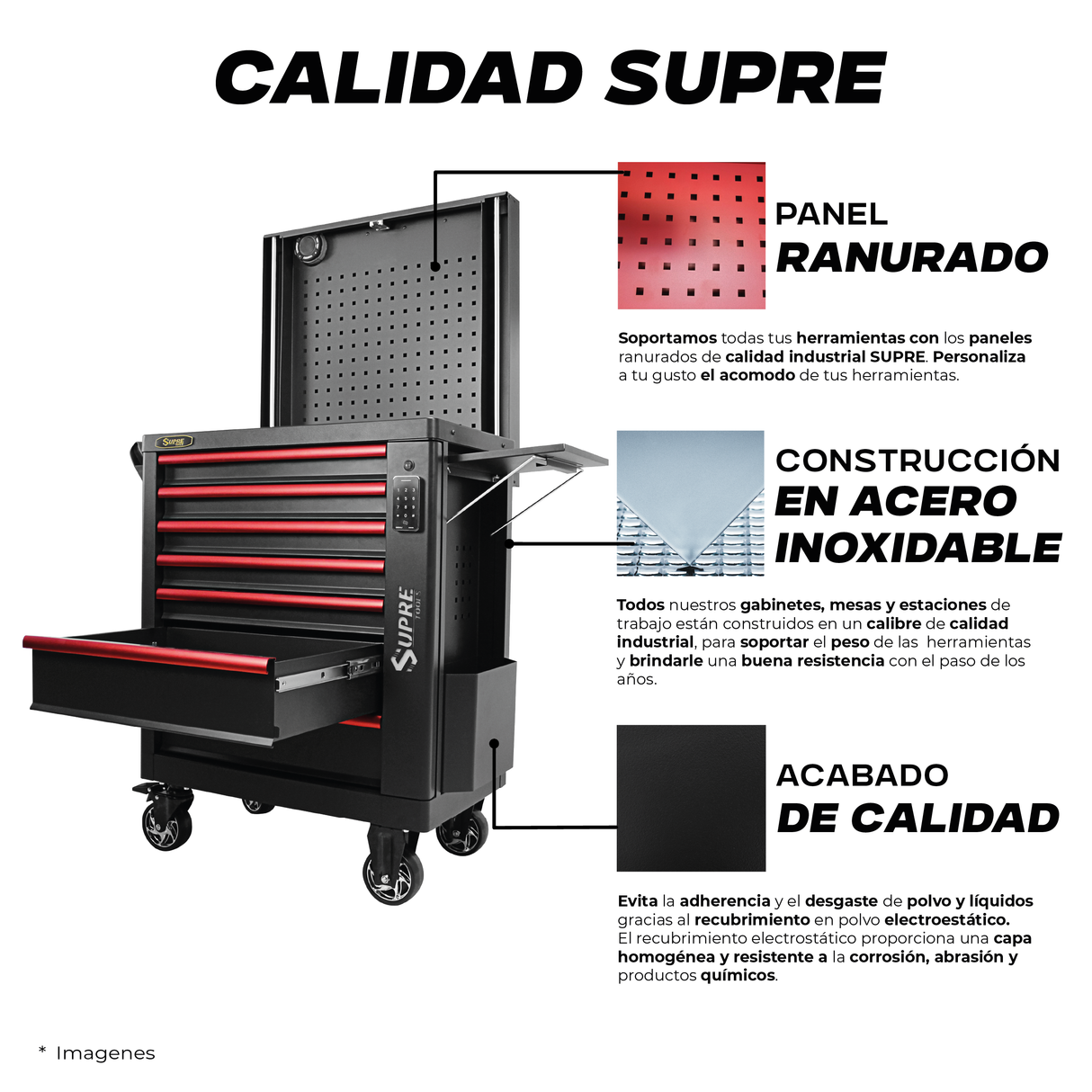 MAX DELUXE - Gabinete para herramientas con altavoz Bluetooth y cerradura digital