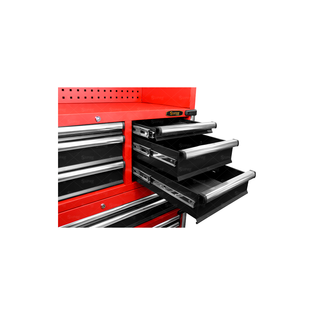 POWER X - Gabinete para herramientas con ruedas - 16 cajones