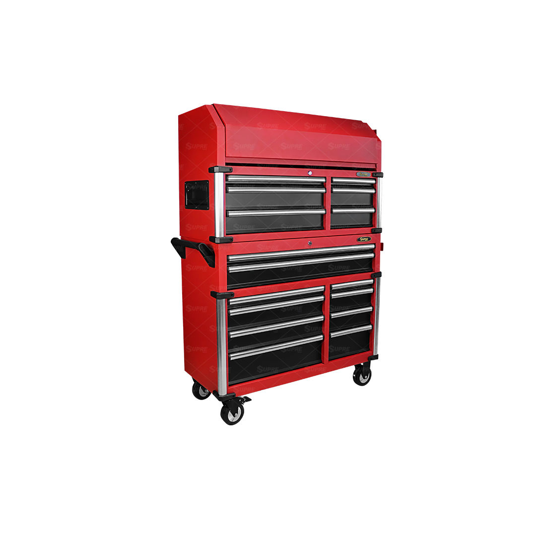 POWER X - Gabinete para herramientas con ruedas - 16 cajones
