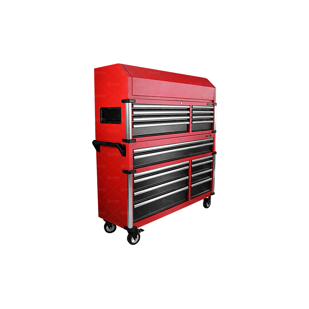 POWER XL - Gabinete para herramientas con ruedas - 18 cajones