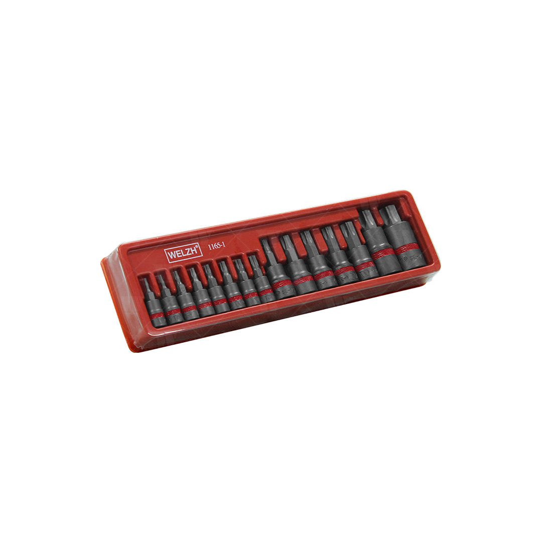 Juego de Dados con Puntas Torx Bit, Acero SE-V, T6-T70 1165-1-WW