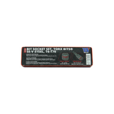 Juego de Dados con Puntas Torx Bit, Acero SE-V, T6-T70 1165-1-WW