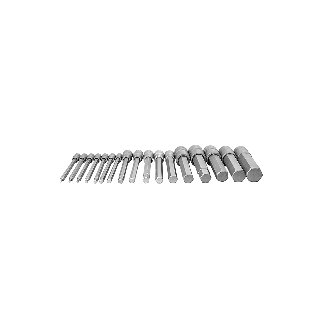 Juego maestro de puntas de vaso; 67 piezas extralargas, Torx, Etorx, Allen 6015-WW