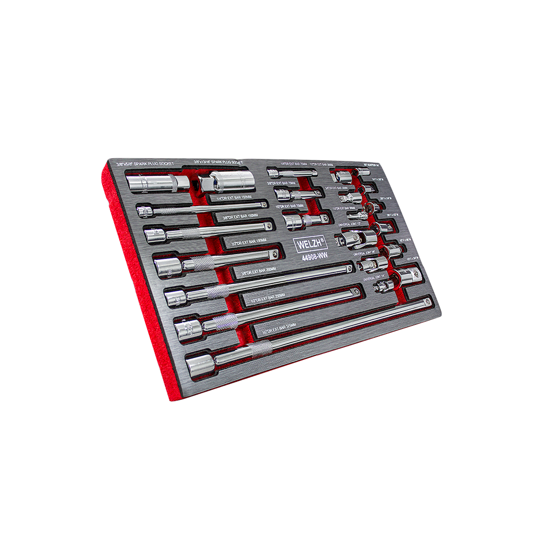 Juego de barras de extensión para matraca y nudos, 23 piezas 44908-WW