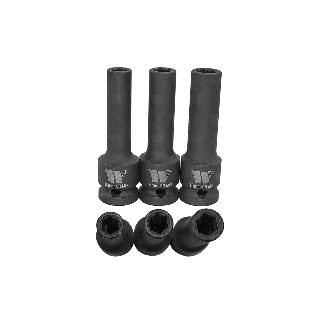 Juego Maestro de Dados de Impacto; Master Dynamic-Wall-Drive, impacto, 1/2''dr 3930-WW