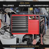 360 - Gabinete para herramientas con mesa de trabajo con ruedas - 12 cajones