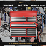 POWER XL - Gabinete para herramientas con ruedas - 18 cajones