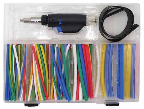 Antorcha de Gas Micro con Kit de Termocontracción de 162 Piezas