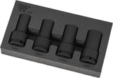 Juego de Dados de Impacto Profundo, Juego de 4 Piezas 3/4'' dr 17, 19, 21, 24 mm