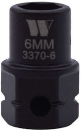 Vaso de Impacto, Extra Corto con Punta Hexagonal de 1/4'' de Carraca 6 mm